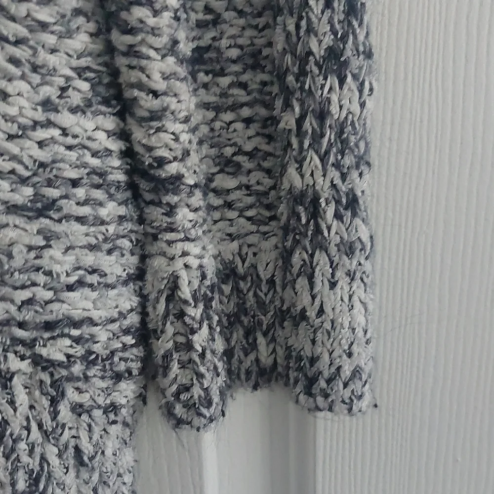 Lou & Grey Marled Black and White Sweater - Picture 5 of 5